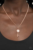 Prized Key Player - Copper Necklace Paparazzi