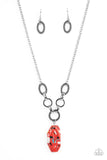 Mystical Mineral - Red Necklace Paparazzi