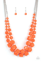 Summer Excursion - Orange Necklace Paparazzi