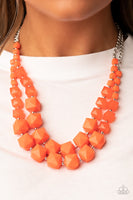 Summer Excursion - Orange Necklace Paparazzi