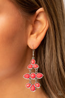 Bay Breezin - Red Earrings Paparazzi