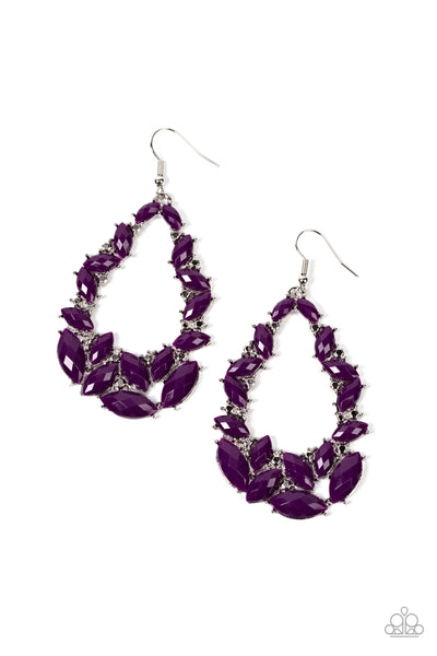 Tenacious Treasure - Purple Earrings Paparazzi