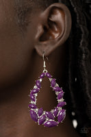 Tenacious Treasure - Purple Earrings Paparazzi