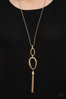 Elegantly Entrancing - Gold Necklace Paparazzi