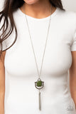 Funky Fringe - Green Necklace Paparazzi