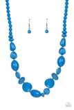 Tropical Tsunami - Blue Necklace Paparazzi