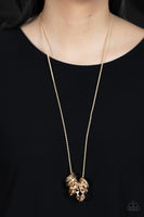 Audacious Attitude - Gold Necklace Paparazzi