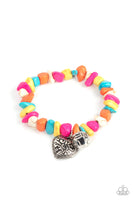 Love You to Pieces - Multi-Colored Heart Bracelet Paparazzi