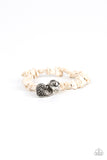 Love You to Pieces - White Heart Bracelet Paparazzi