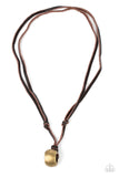 Winslow Wrangler - Brass Necklace Paparazzi