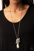 Drip Drop Dazzle - Silver Necklace Paparazzi