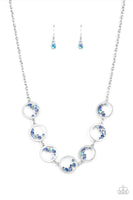 Blissfully Bubbly - Blue Necklace Paparazzi