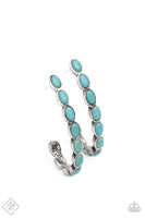 Kick Up a SANDSTORM - Blue Turquoise Earrings Paparazzi