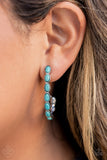 Kick Up a SANDSTORM - Blue Turquoise Earrings Paparazzi