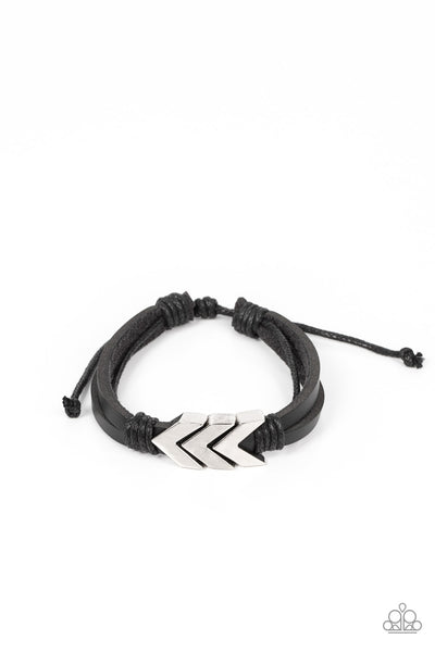 Arrow Pharaoh - Black Urban Bracelet Paparazzi