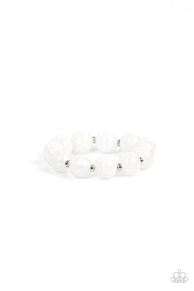 Arctic Affluence - White Bracelet Paparazzi