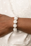 Arctic Affluence - White Bracelet Paparazzi