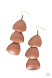 Modishly Metallic - Copper Earrings Paparazzi