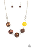 Eco Extravaganza - Yellow Necklace Paparazzi