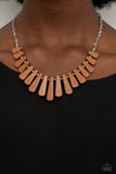 Mojave Empress - Brown Necklace Paparazzi