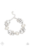 Best in SHOWSTOPPING - White Bracelet Paparazzi