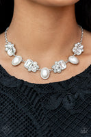 Sensational Showstopper - White Necklace Paparazzi