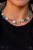 Rhinestone Rollout - White Necklace Paparazzi