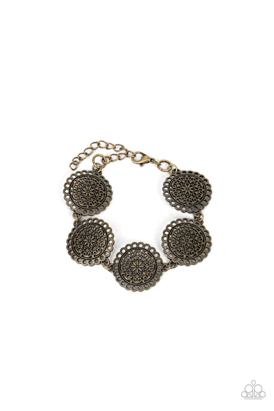 Garden Gate Glamour - Brass Bracelet Paparazzi