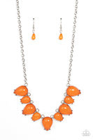 Pampered Poolside - Orange Necklace Paparazzi