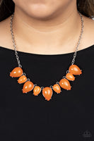 Pampered Poolside - Orange Necklace Paparazzi