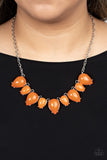 Pampered Poolside - Orange Necklace Paparazzi