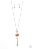 Lavishly Lucid - Orange Necklace Paparazzi