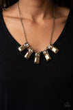 Celestial Royal - Brass Necklace Paparazzi