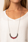 Horseshoe Bend - Red Necklace Paparazzi