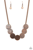 Flip a Coin - Copper Necklace Paparazzi