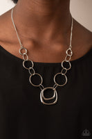 Linked Up Luminosity - Silver Necklace Paparazzi