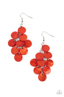 Tropical Tryst - Orange Earrings Paparazzi