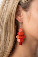 Tropical Tryst - Orange Earrings Paparazzi