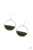 Head-Over-Horizons - Green Earrings Paparazzi