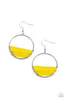 Head-Over-Horizons - Yellow Earrings Paparazzi