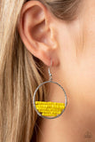 Head-Over-Horizons - Yellow Earrings Paparazzi