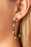 Effortlessly Earthy - Brown Earrings Paparazzi