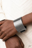 Studded Synchronism - Black Bracelet Paparazzi