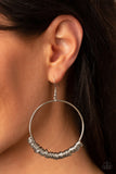 Retro Ringleader - Silver Earring Paparazzi