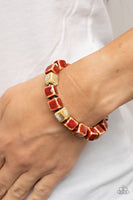 Glaze Craze - Red Bracelet Paparazzi