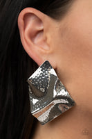 Modern Maverick - Silver Earrings Paparazzi