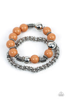 Walk This SWAY - Brown Bracelet Paparazzi