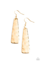 Detailed Definition - Gold Earrings Paparazzi (#861)