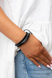 Hard to PLEATS - Black Bracelet Paparazzi