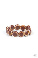 Earthy Entrada - Brown Bracelet Paparazzi